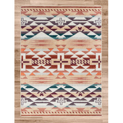 Tapis beige Keiko Southwestern