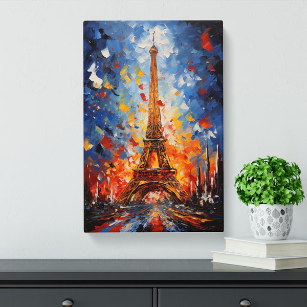 Marlow Home Co. Eiffel Tower Expressionism - Art Prints | Wayfair.co.uk