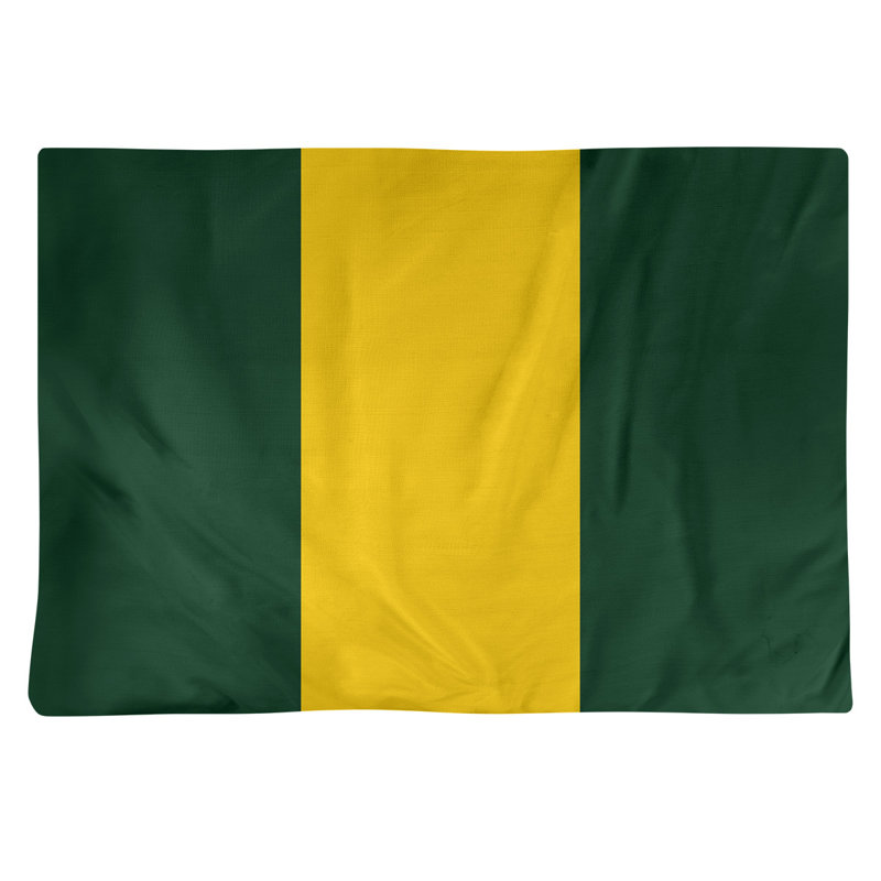 Récapitulatif de 18 po Waco Football, Vert / Jaune, Polyester sergé