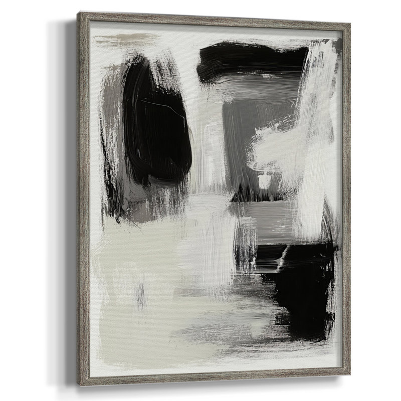 Série ABSTRACT DCCxxix, reproduction encadrée - bois massif, H 30 po x l 24 po