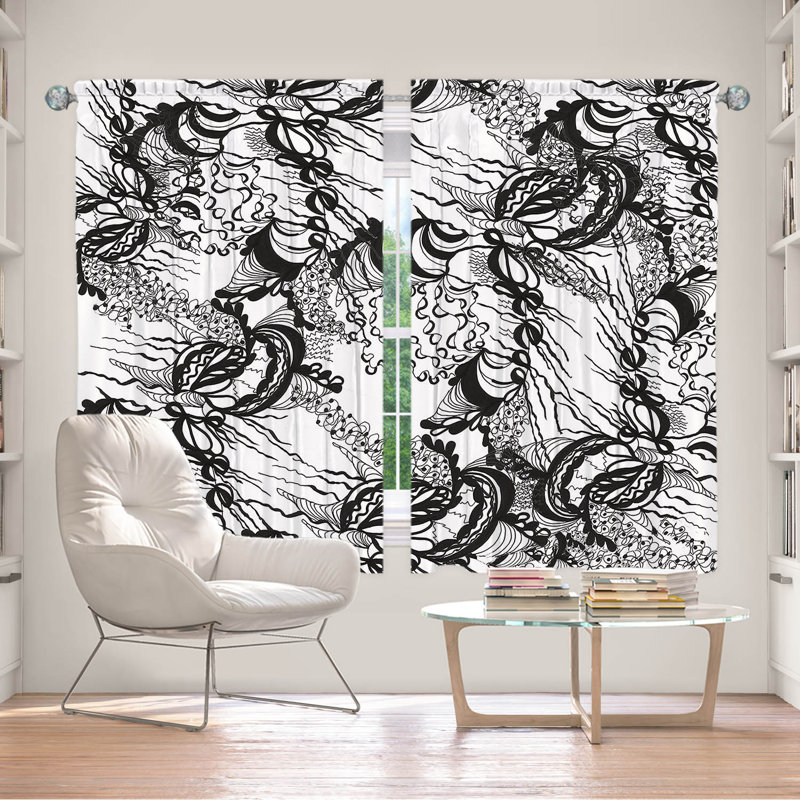 Paire de rideaux obscurcissant en polyester Lablanc, L 56 po x L 78 po
