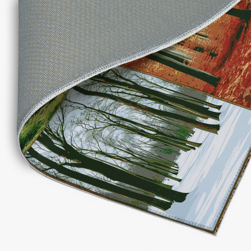 Tapis d'intérieur et d'extérieur brun Nature, Rectangle 4pi x 6 pi
