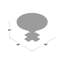 Zig-Zag Round Mahogany Wood Dining Table-20722974-69367115