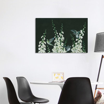 Hummingbirds 1 Piece Wrapped Canvas Painting