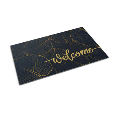 Non-Slip Floral Outdoor Doormat
