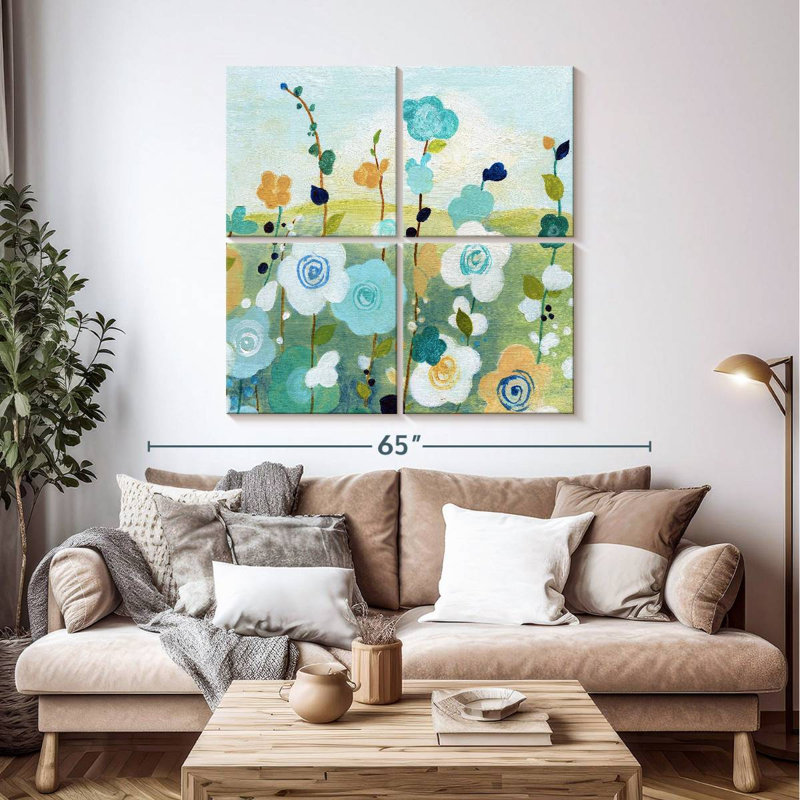 Champ de fleurs Matisse II, H 45 po x l 45 po