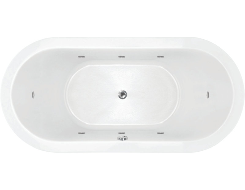 Pays de la loire trempé Alcove / carrelage, Blanc poli, Chrome poli