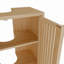 Armoire de lavabo grande capacité en bambou naturel