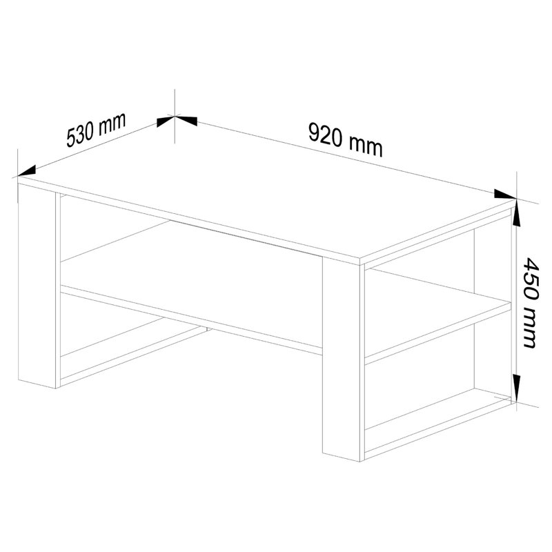 Shadiqua Four Leg Coffee Table with Storage
