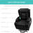 Power Lift Recliner Chair With Massage And Heat - PU Leather Electric Reclining Chair With Adjustable Positions, USB Port, Cup Holders And Easy-To-Reach Side Button-161991631