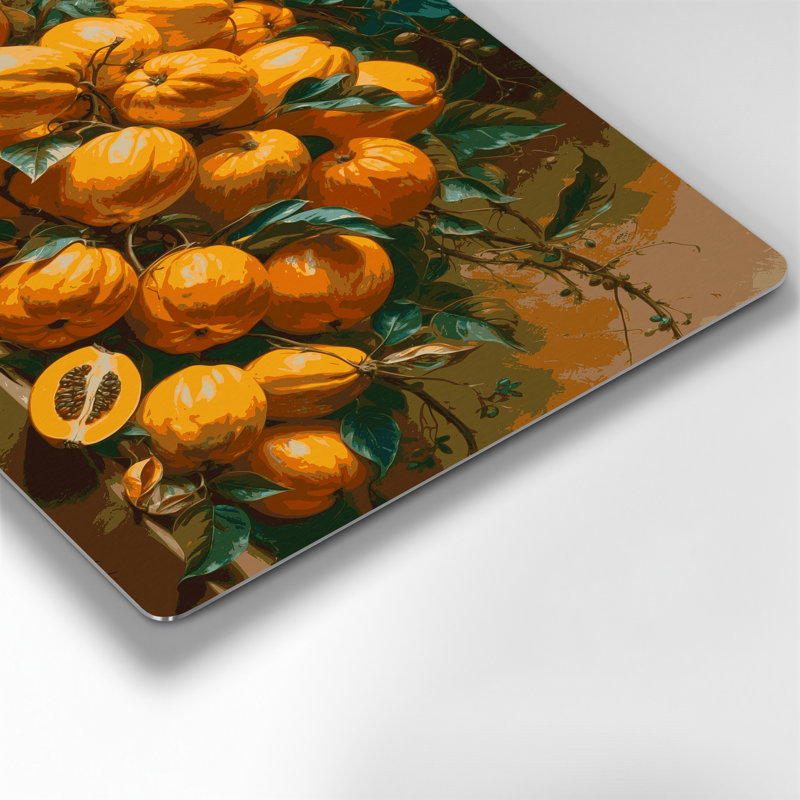 Art mural en métal brun Fruit Cocona, H 11 po x l 14 po
