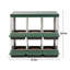 Nichoir à poules en tôle galvanisée à 6 compartiments + poulailler de jardin + sans support, avec tapis rembourré doux et couvercle vert de 0,8 mm-1881360729