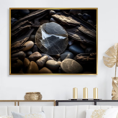 «Stone Geode Charm In Winter», reproduction sur toile
