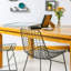42cm H Cross Back Side Chair