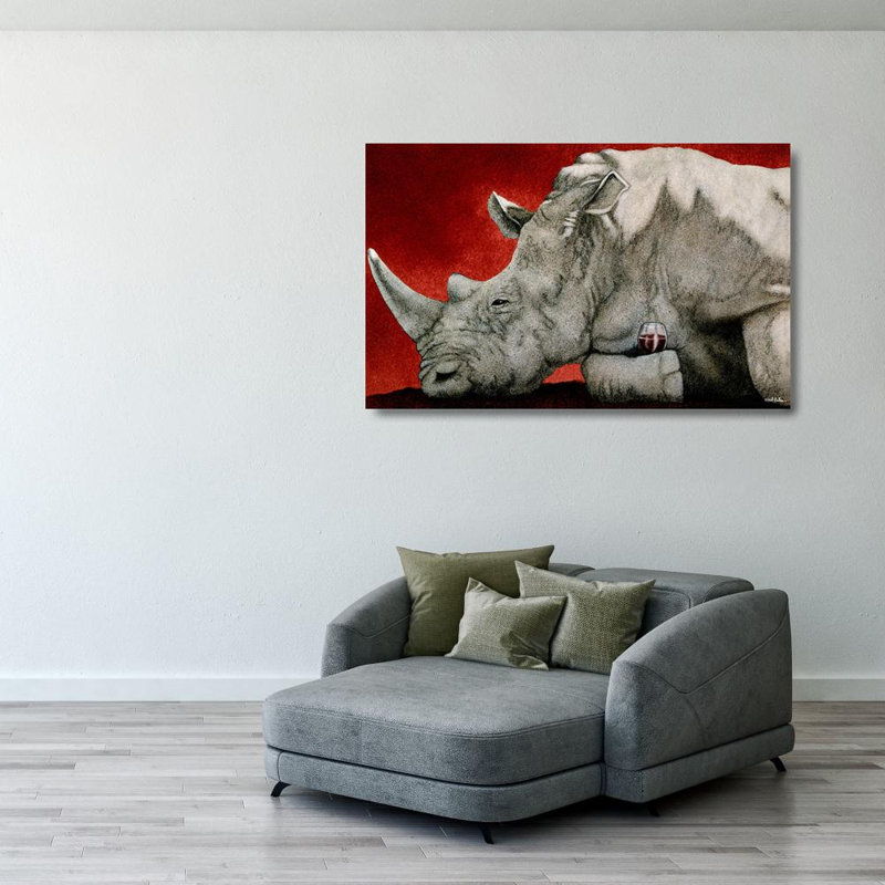 Wine-Oceros, 25" H x 40" W