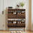 Shoe Cabinet, 31.5-Inch Walnut Brown Farmhouse with 2 Flip Drawers &amp; Anti-Tipping | Farmhouse | Hallway