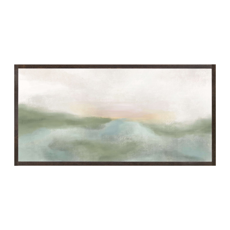 Morning Mercies Abstract Wood Framed Wall Art, Dark Brown