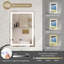 Isabella Metal Rectangle Wall Mirror