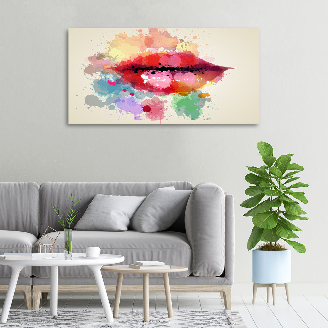 Colorful Lips - Ungerahmte Kunstdrucke auf Leinwand