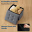 Banc de chambre pliant en velours avec rangement-249260938-248582349