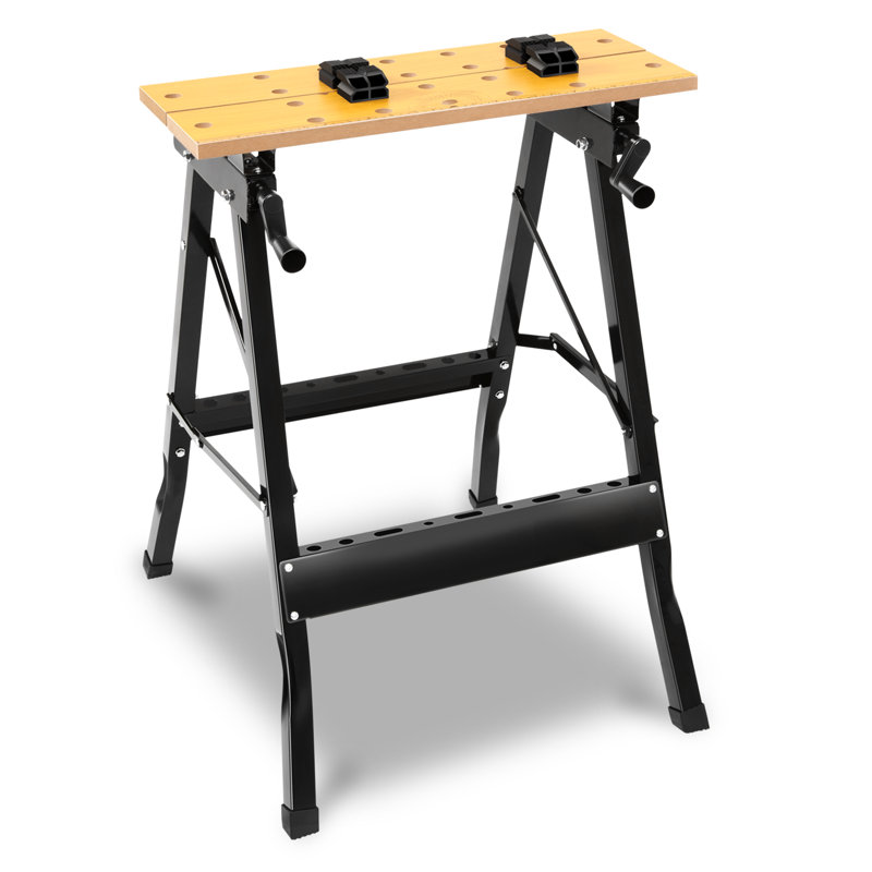 Établi réglable et pliable