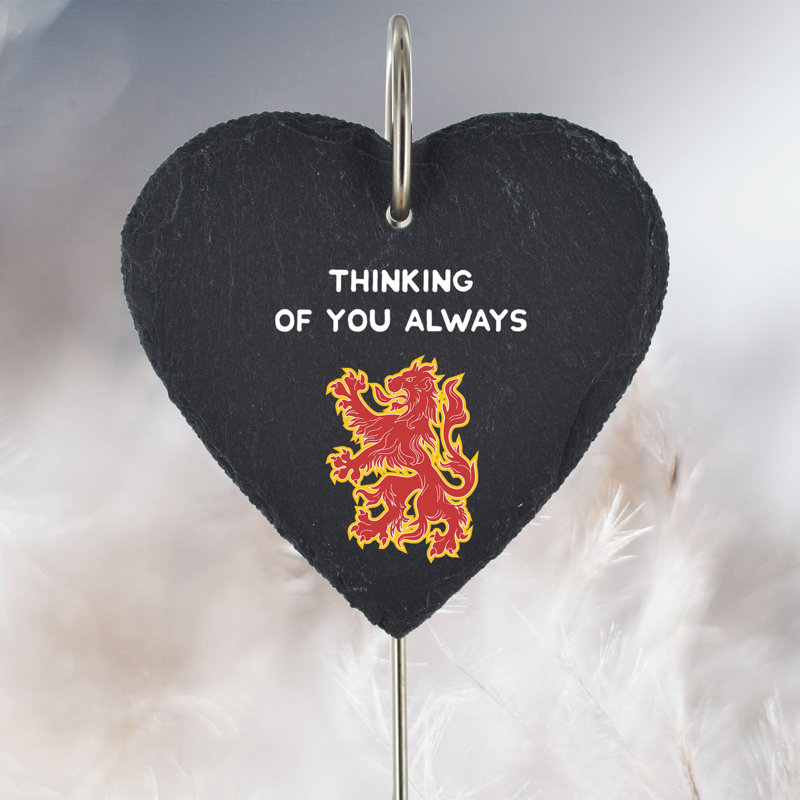 Bjartur Waterproof Slate Heart Grave Marker Memorial Plaque