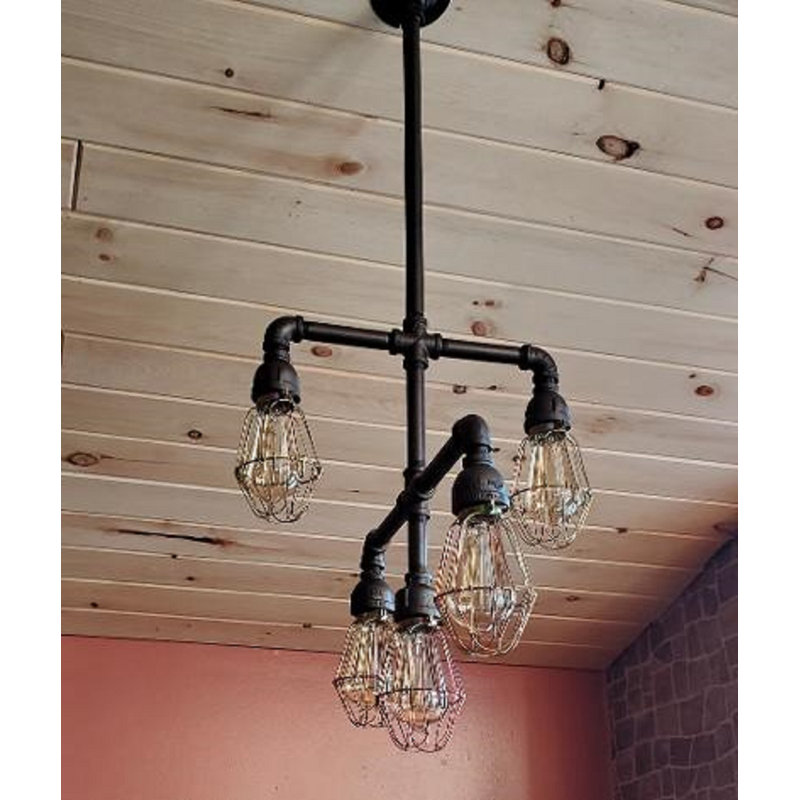 Luminaire suspendu en grappe à 5 lumières Millstein