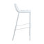 Tabouret de bar extérieur H 31 po en forme de découpes florales avec dossier et repose-pieds Houser Devon-91303742