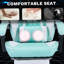 Fauteuils de jeu vidéo ergonomiques, chaises de jeu d'ordinateur avec support lombaire et repose-pieds de massage, appui-tête réglable pour ordinateur de style course pour adultes, vert-247688602