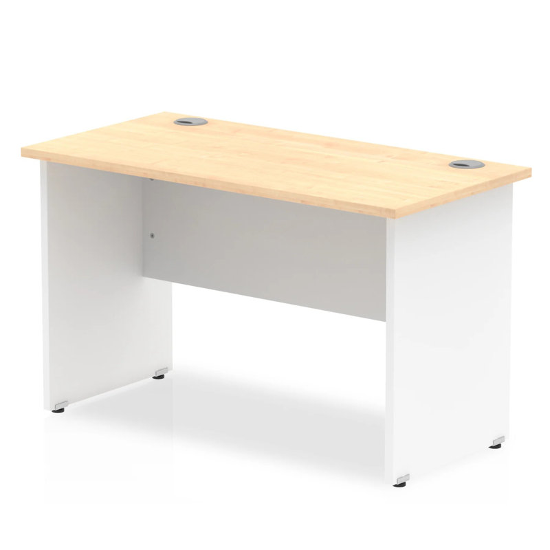 Impulse Computer Desk, 73cm H x 120cm W x 60cm D, Beige, Beige
