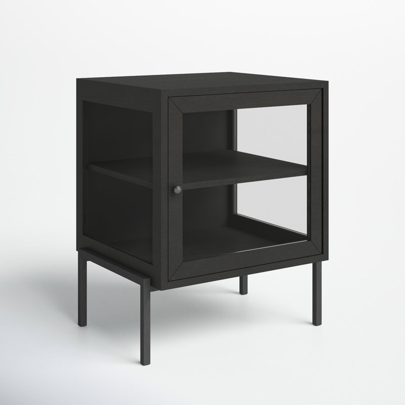 Warner Solid Wood Top End Table, Dark Brown