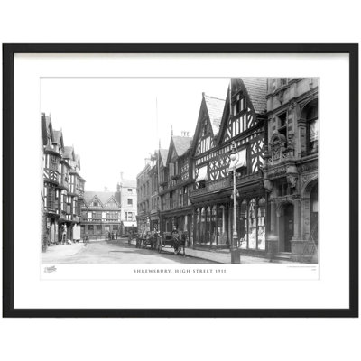 Shrewsbury, High Street 1911 - Single Picture Frame Print