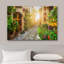 Floral, jardin botanique, paysage urbain italien, nature sauvage sur toile-90816994