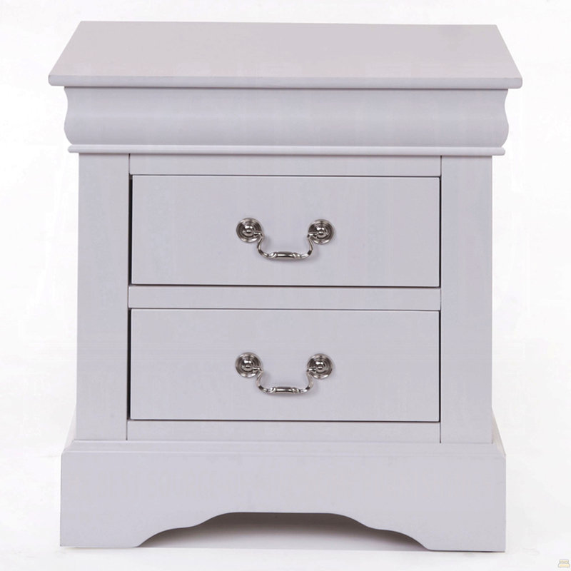 1Pc 2-Drawers Nightstand