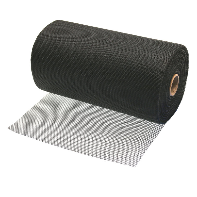 Rouleau de moustiquaire pour fenêtre et porte en fibre de verre standard 8 po x 100 pi, gris anthracite (1 rouleau)