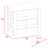 Rockaway 3-Shelf Kitchen Island White and Walnut