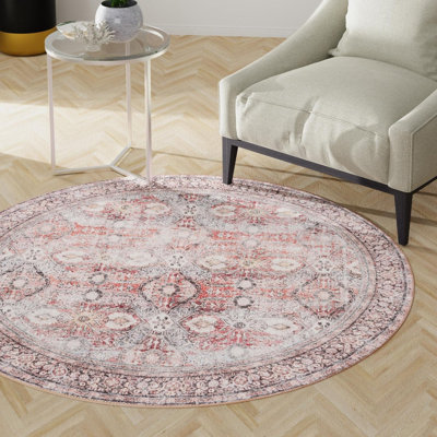 Mckellum Performance Chenille Floral Indoor Rug