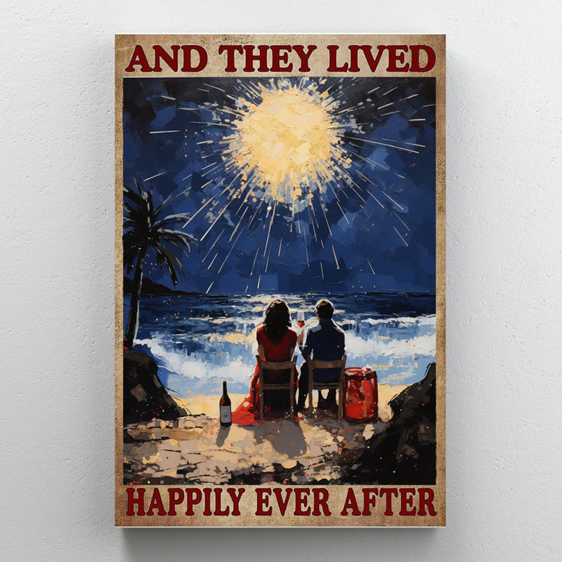 «Couple And Ils Lived Happily Ever After 2 - 1», impression sur toile, H 36 po x l 24 po x P 1,25 po