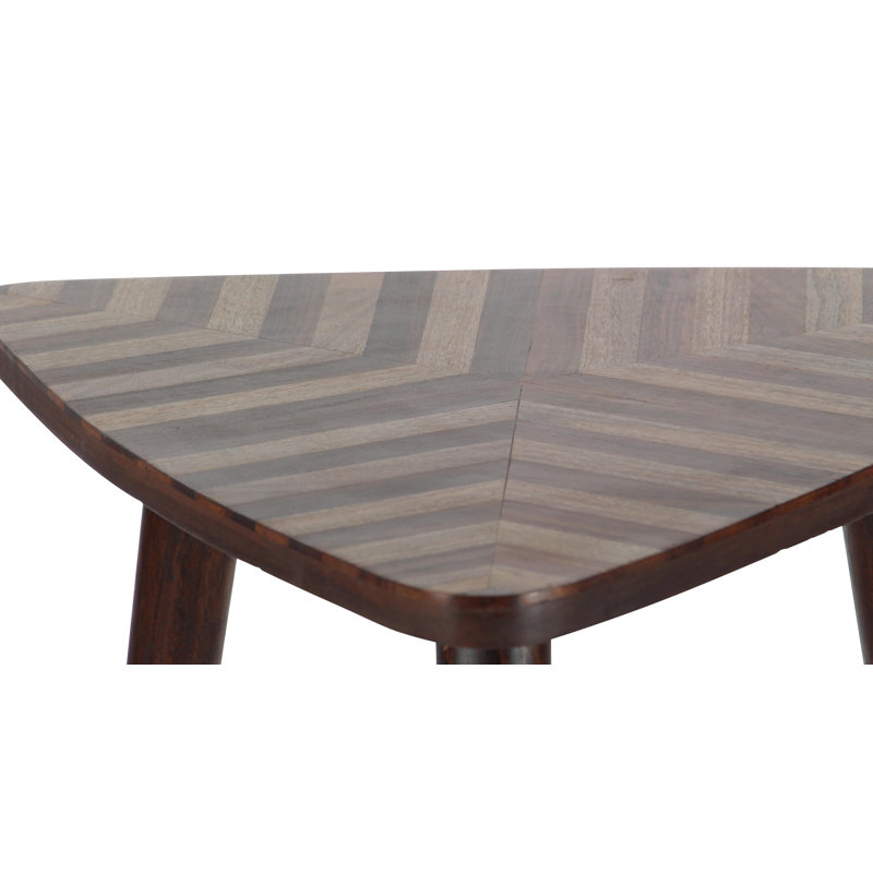 Table de bout haute en bois massif à 3 pieds Dionysios