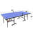 8Ft Mid-Size Table Tennis Table Foldable & Portable Ping Pong Table Set For Indoor Games With Net, 2 Table Tennis Paddles And 3 Balls