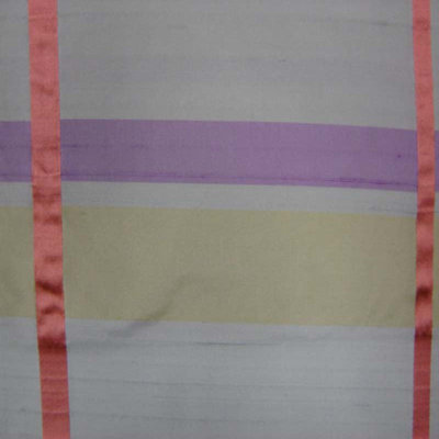 Manhattan Fabric | Multi-Colored Stripe Silk Fabric | Drapery & Curtain Fabric-Tagged