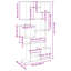 Ayiana 188cm H x 92cm W Book Cabinet Bookcase-1971617920