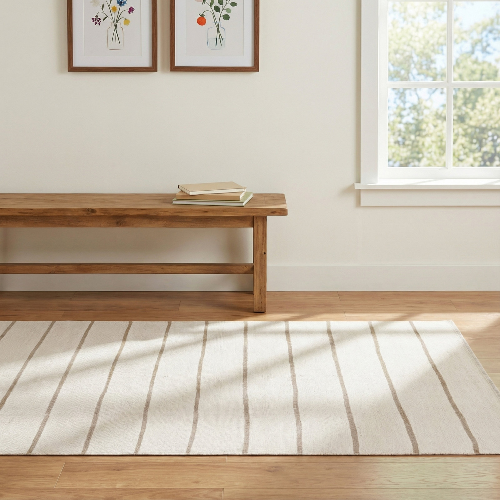 Striped Rug, Rectangle 4' x 6'