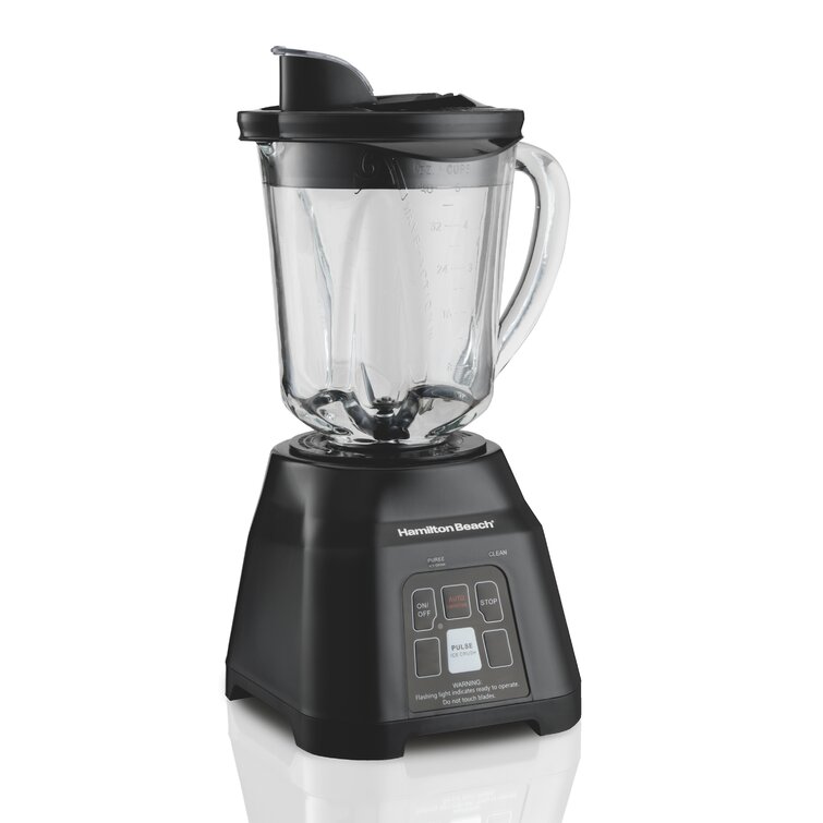 Hamilton Beach Wave Crusher Blender with 40 Oz Glass Jar and 14 Functions &  Personal Blender for Shakes and Smoothies with 14 Oz Travel Cup and Lid