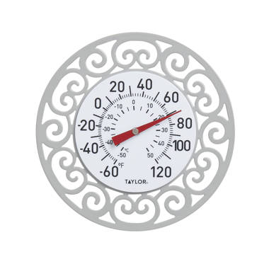Rose 12″ Indoor Outdoor Wall Thermometer – Whitehall Products