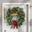 Pre Lit Led Mixed Pine Wreath With Ribbon