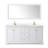 Avery 72'' Double Bathroom Vanity with Top with Mirror-98262356-97875698