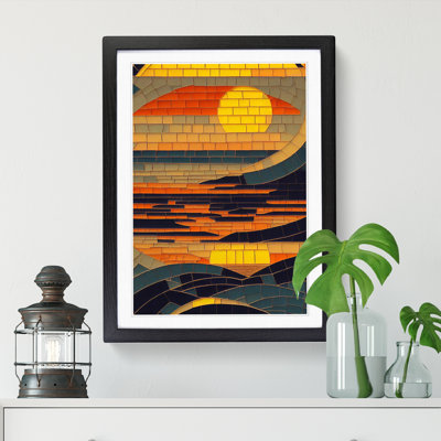 Sunset Mosaic - Picture Frame Print