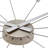 Silver Plug Inn Metallic Spoke Wall Clock