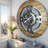 Wall Clock 36" Oversized for Living Room decor with Real Moving Gears England Collection-107103023